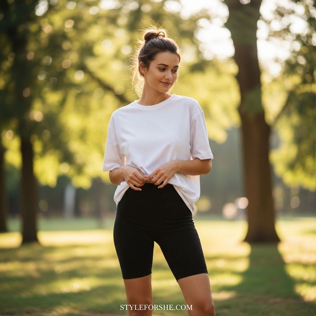 20 Cute Biker Short Outfits Ideas You’ll Want to Try