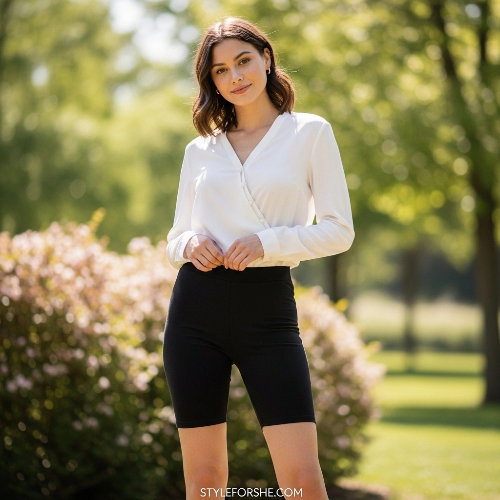 20 Cute Biker Short Outfits Ideas You’ll Want to Try