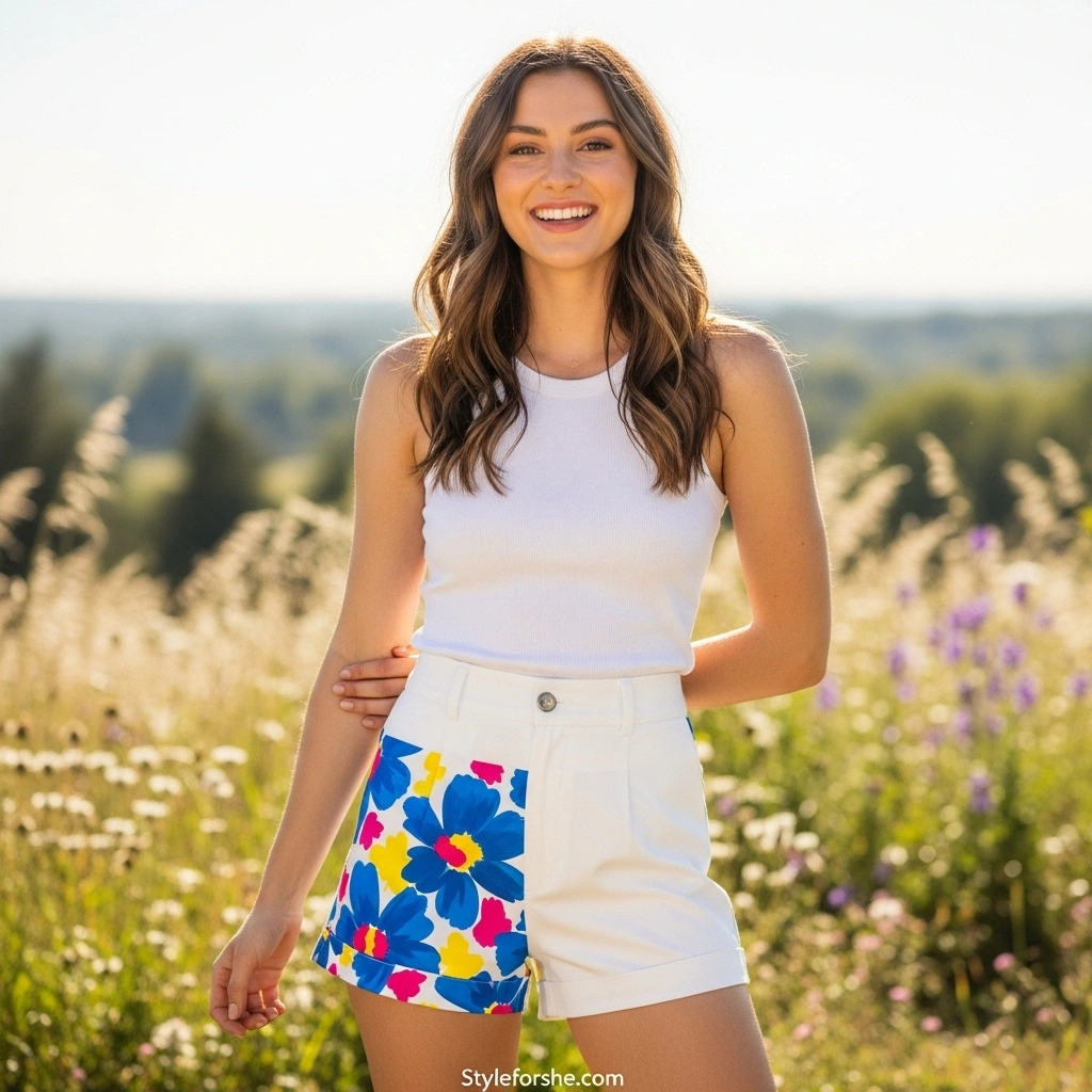 22 Stylish White Shorts Outfit Ideas to Try This Summer