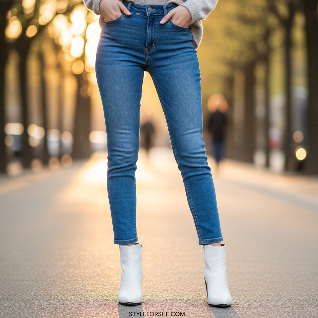 17 Stylish White Boot Outfits That Will Turn Heads