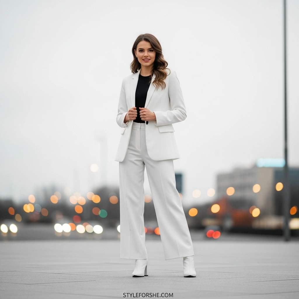 17 Stylish White Boot Outfits That Will Turn Heads