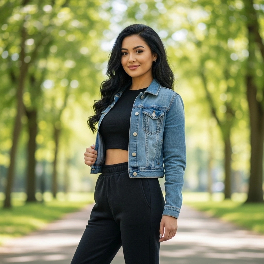 18 Chic Outfit Ideas for What to Wear with Black Sweatpants