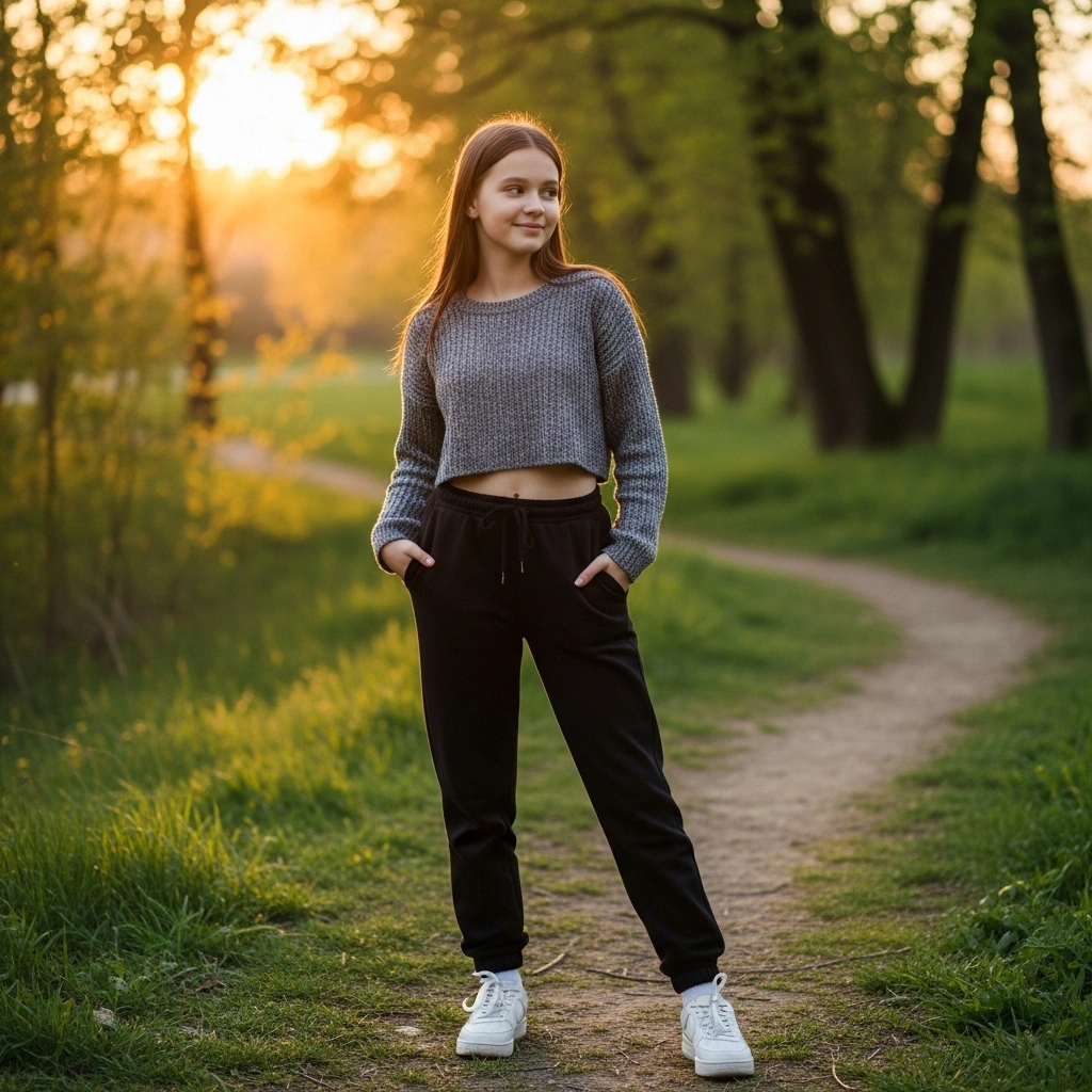 18 Chic Outfit Ideas for What to Wear with Black Sweatpants