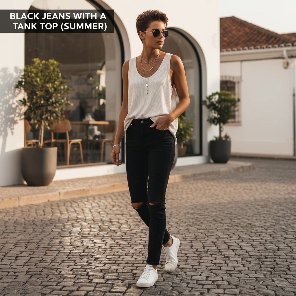21 Best Black Jeans Outfits That Are Stylish All Year Round