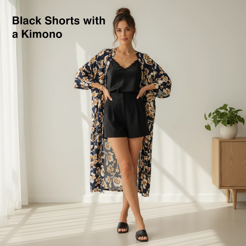 17 Black Shorts Outfit Ideas That Are Effortlessly Stylish