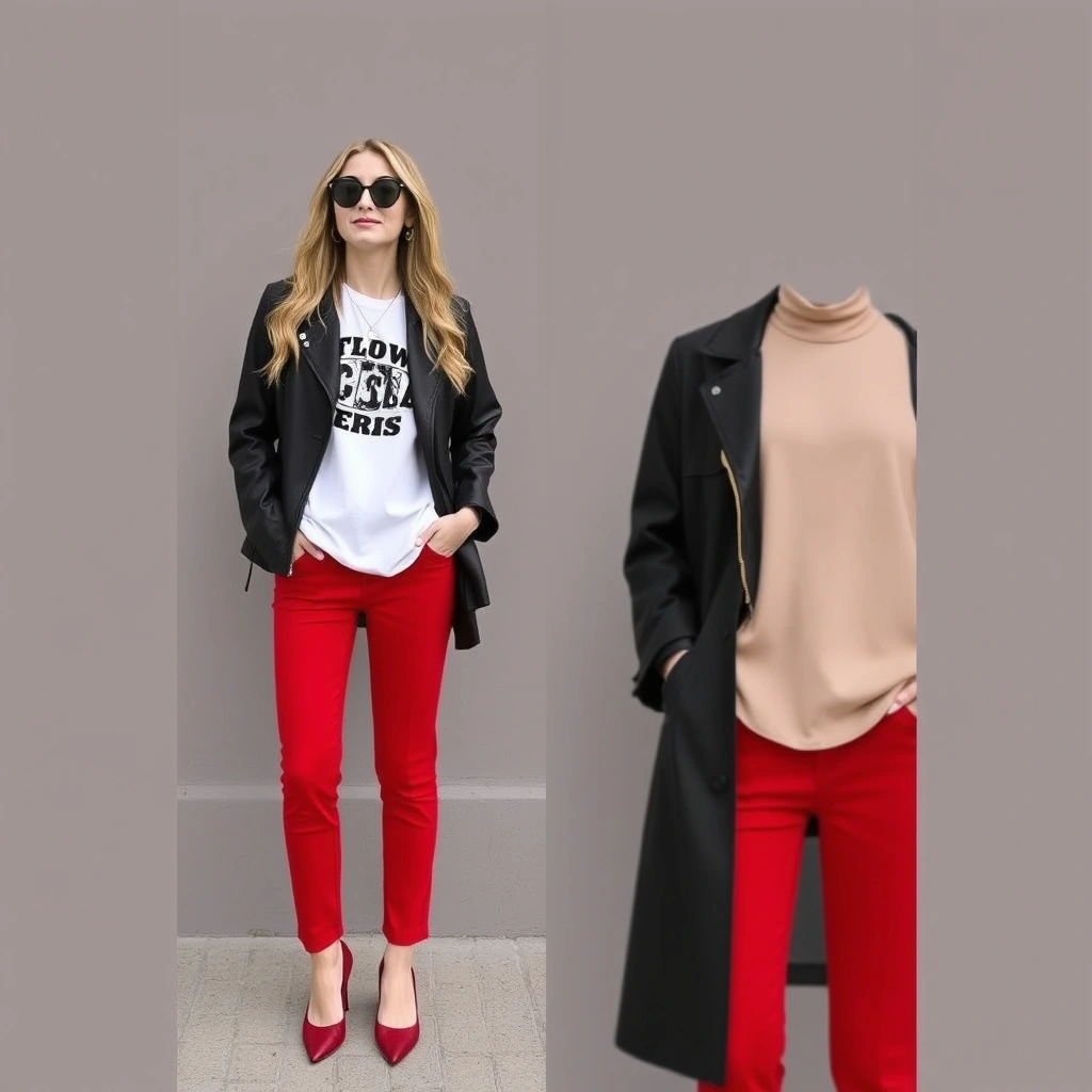 19 Stylish Red Pants Outfit Ideas
