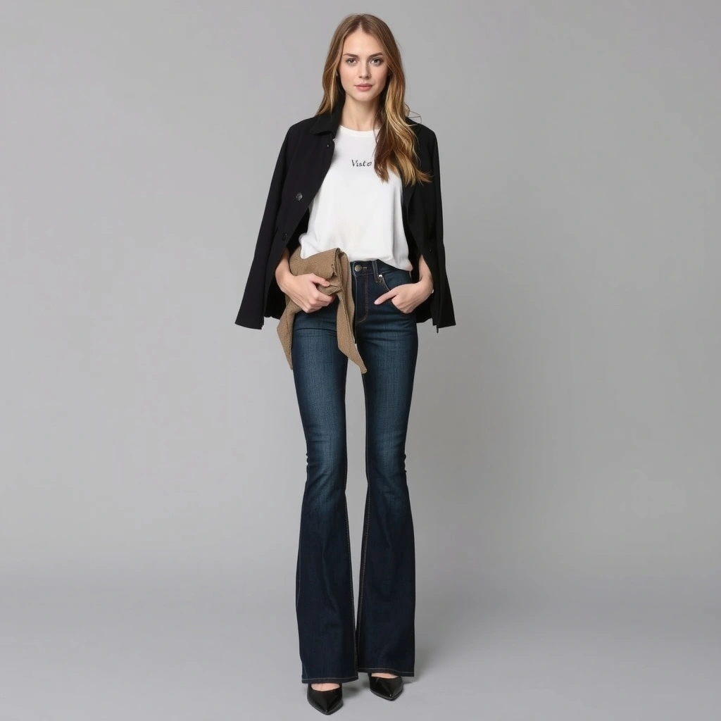 18 Flare Jeans Outfit Ideas That Are Totally On-Trend