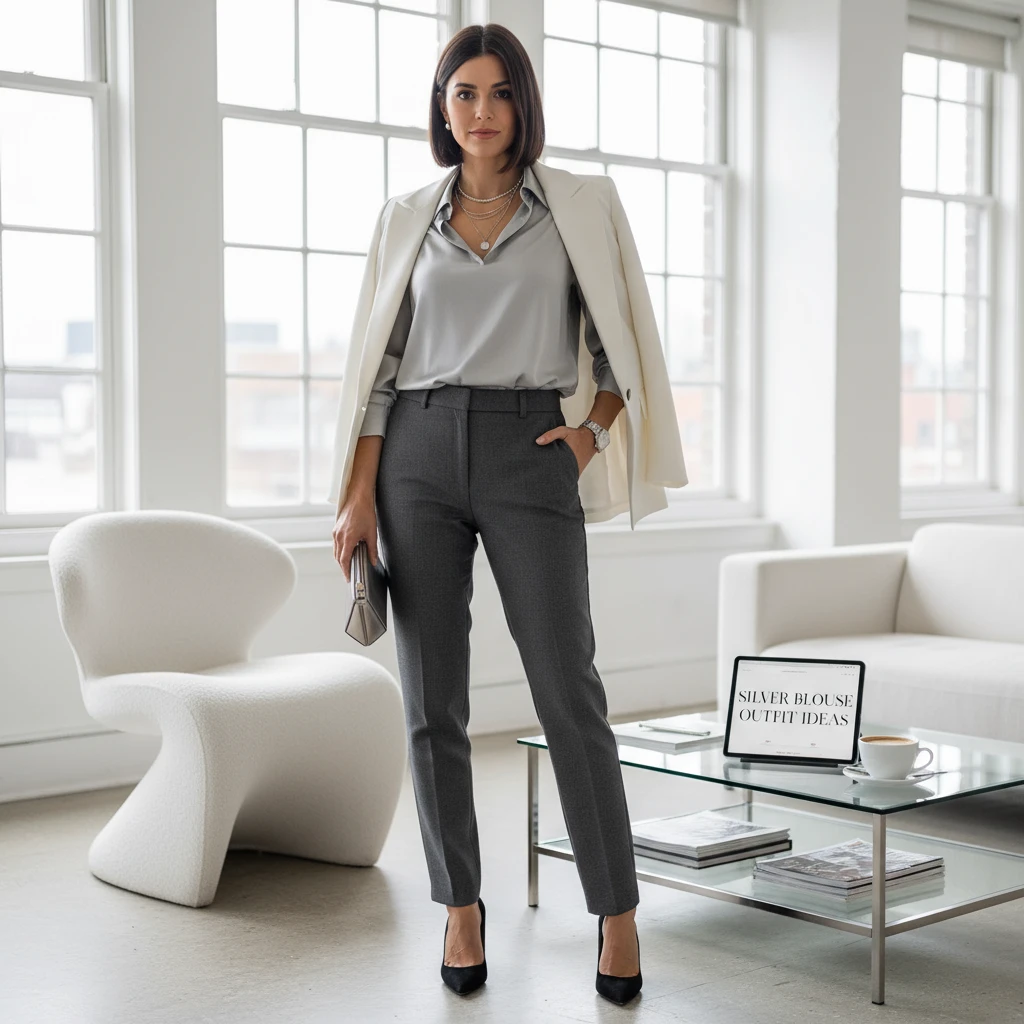 19 Stunning Silver Outfit Ideas for Women That Will Make You Shine