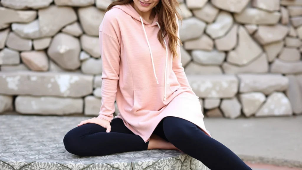 omnigen soft hoodie dress with legging 1765384098463