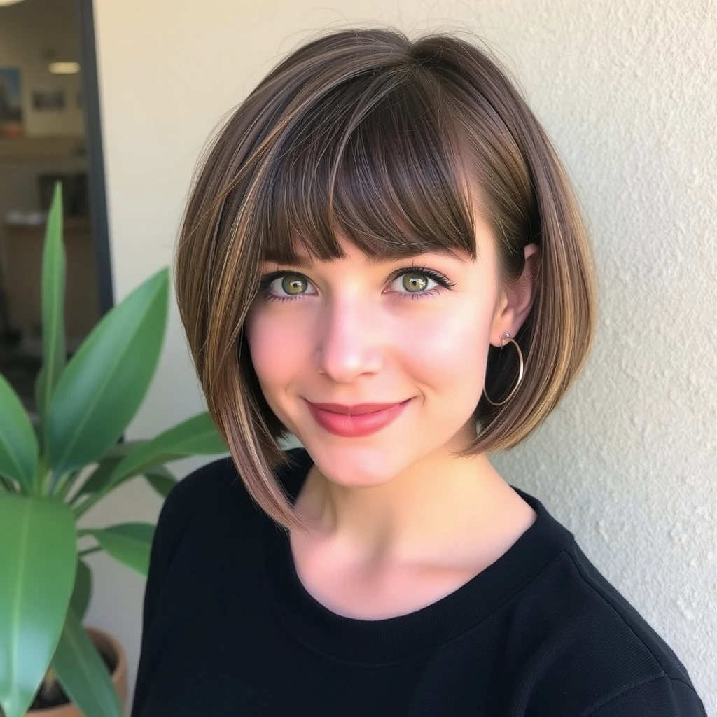 24 Short Bob Hairstyles With Bangs That Frame Your Face Perfectly