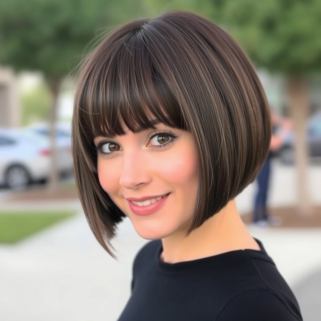 24 Short Bob Hairstyles With Bangs That Frame Your Face Perfectly