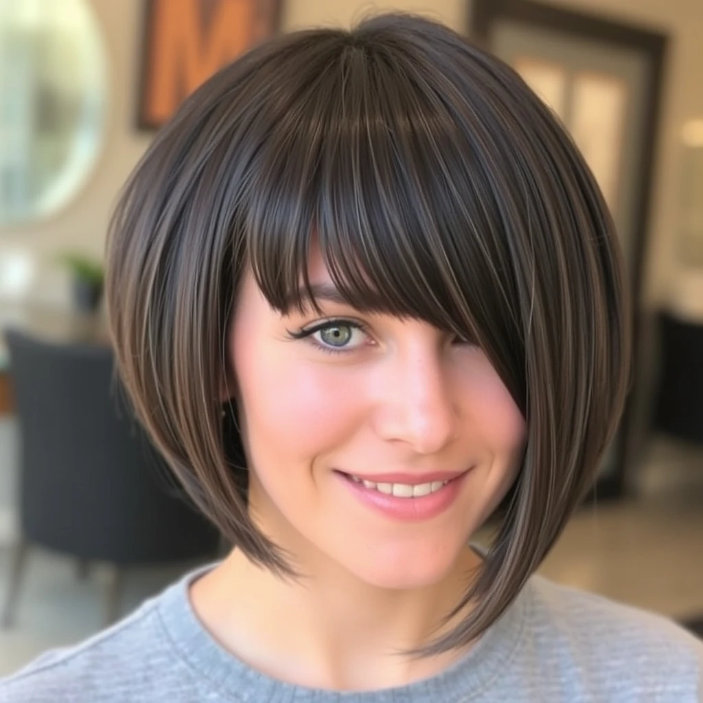 24 Short Bob Hairstyles With Bangs That Frame Your Face Perfectly
