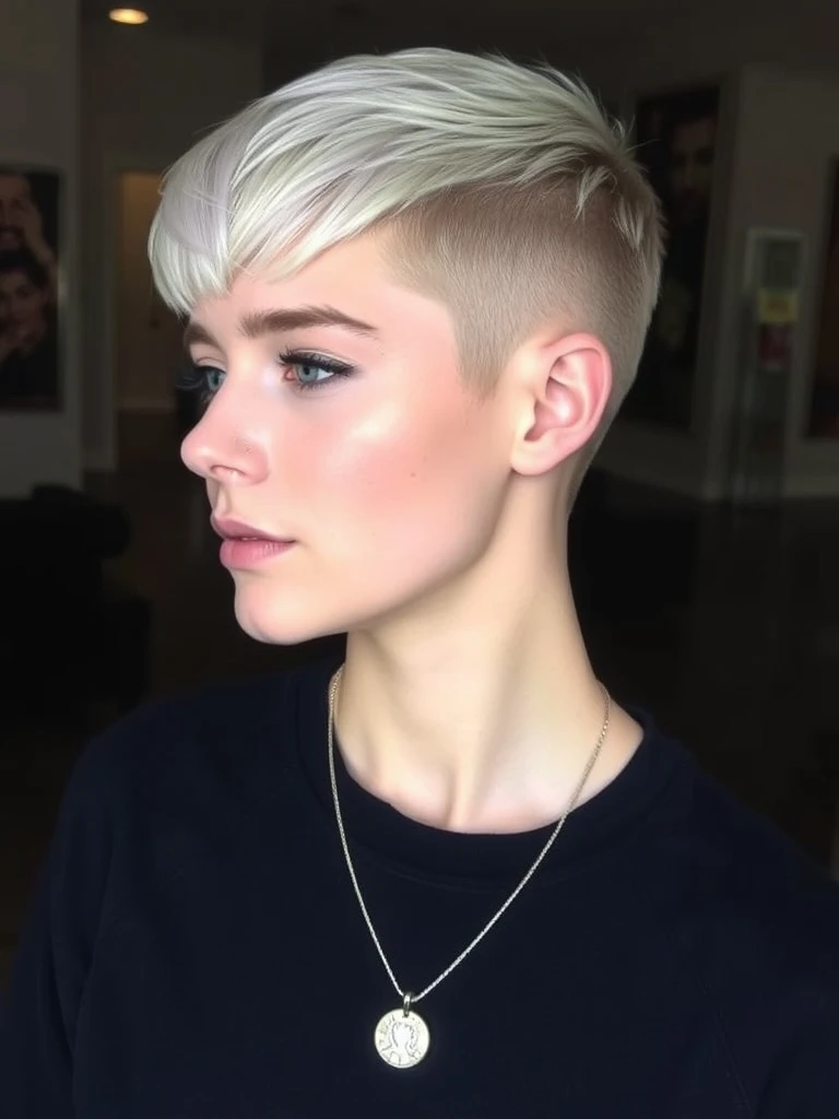 25 Creative Shaved Sides Pixie Cut Haircuts for a Trendy Look