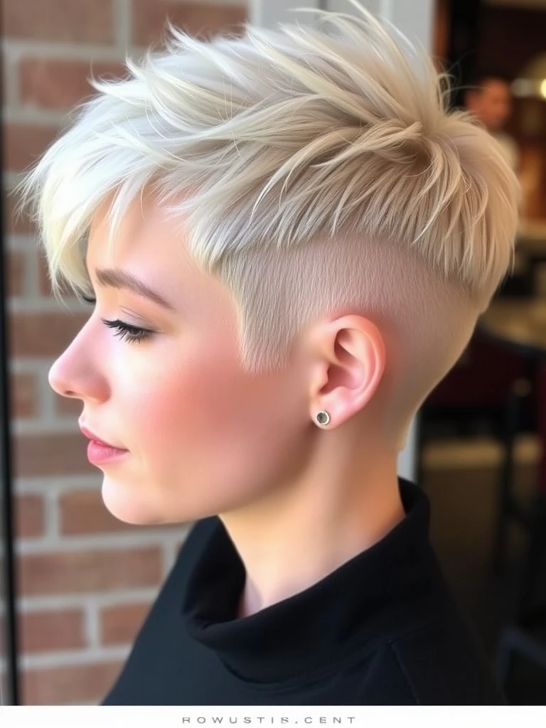 25 Creative Shaved Sides Pixie Cut Haircuts for a Trendy Look