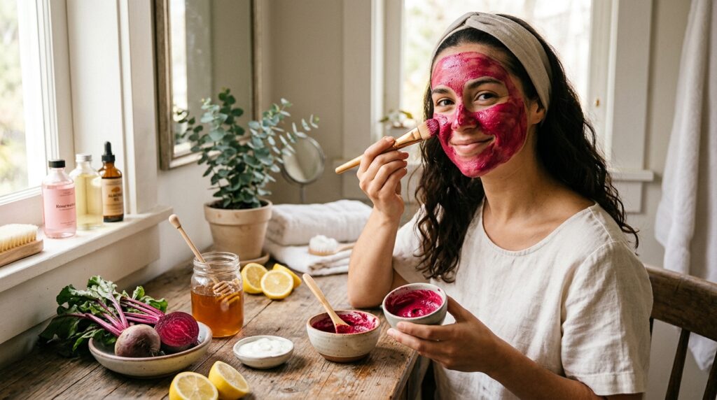 DIY Beetroot Face Mask for glo 8