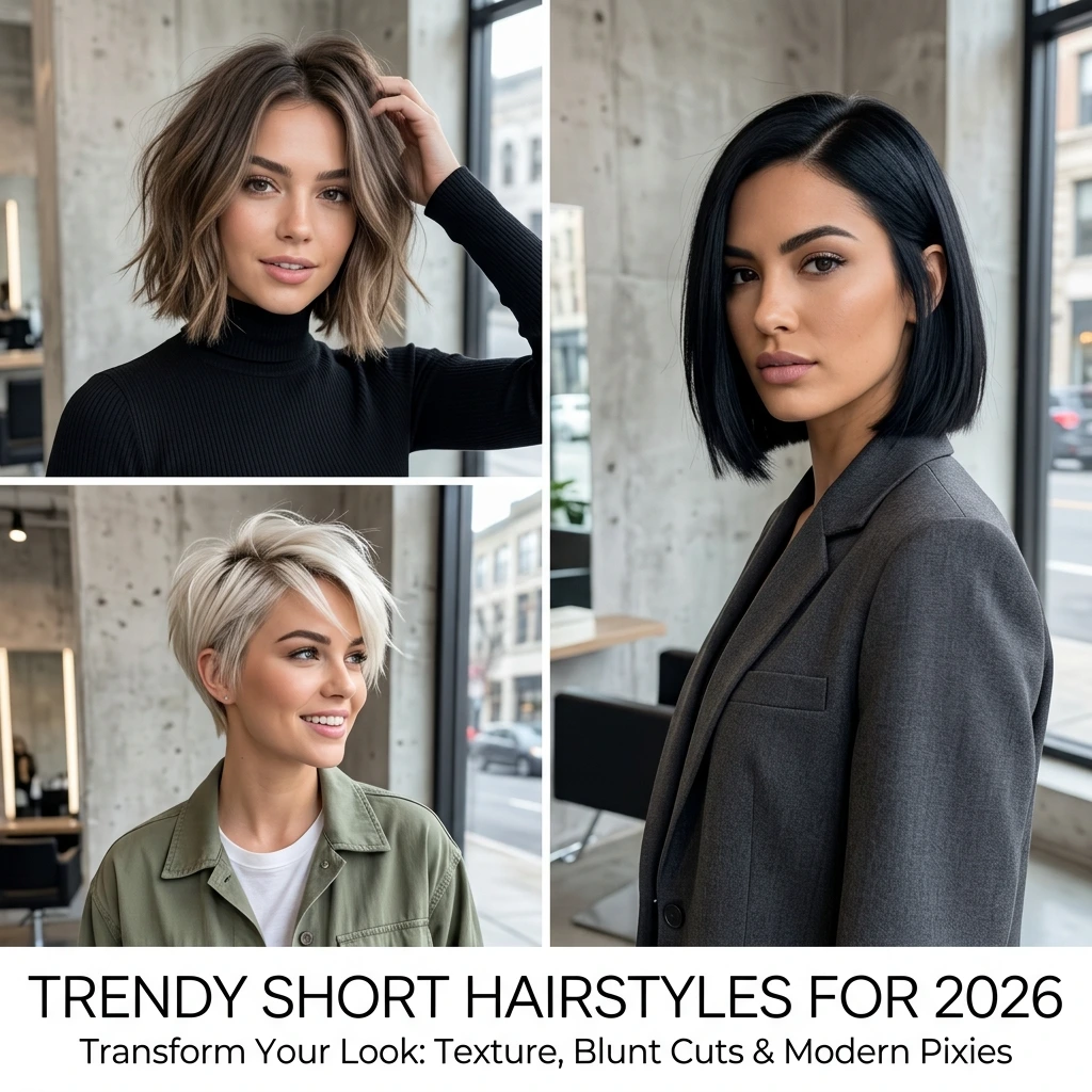 14 Trendy Short Hairstyles for 2026 to Transform Your Look