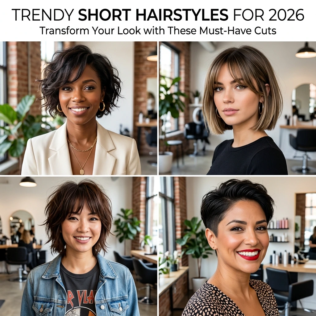 14 Trendy Short Hairstyles for 2026 to Transform Your Look