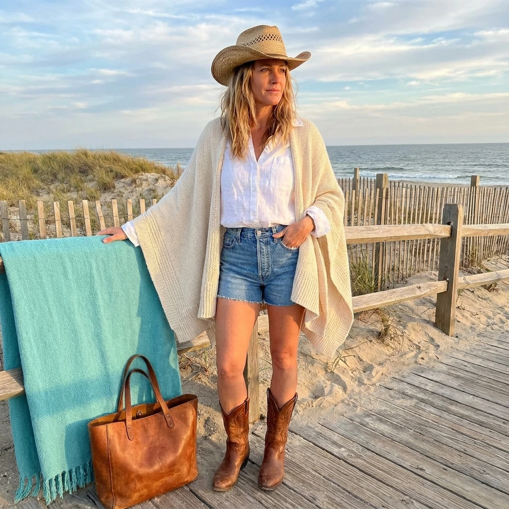 14 Coastal Cowgirl Outfit Ideas for Women Over 40