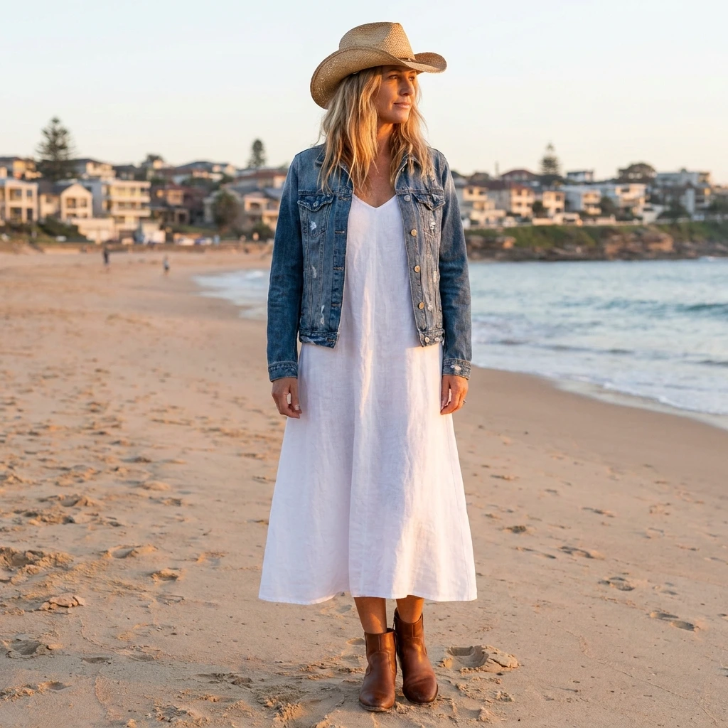 14 Coastal Cowgirl Outfit Ideas for Women Over 40