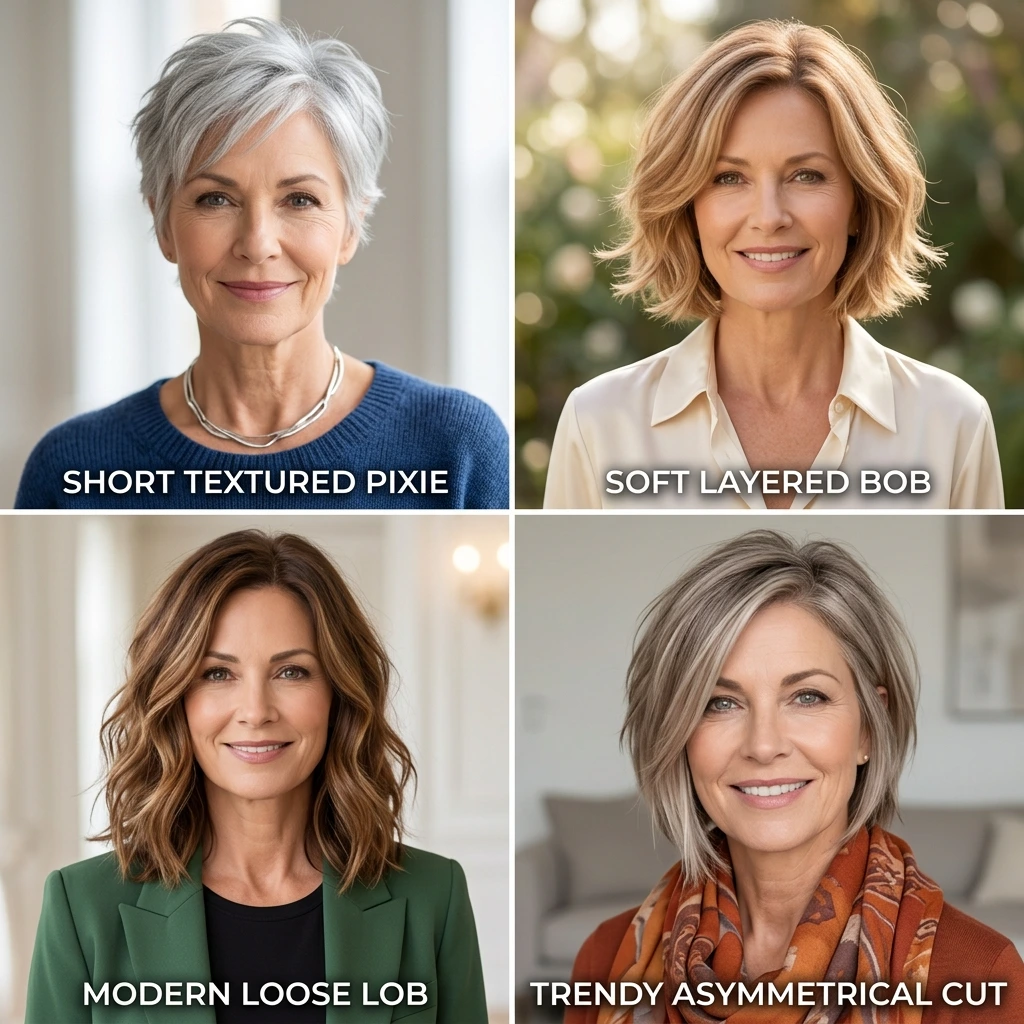 11 Youthful Hairstyles & Haircuts for Women Over 50