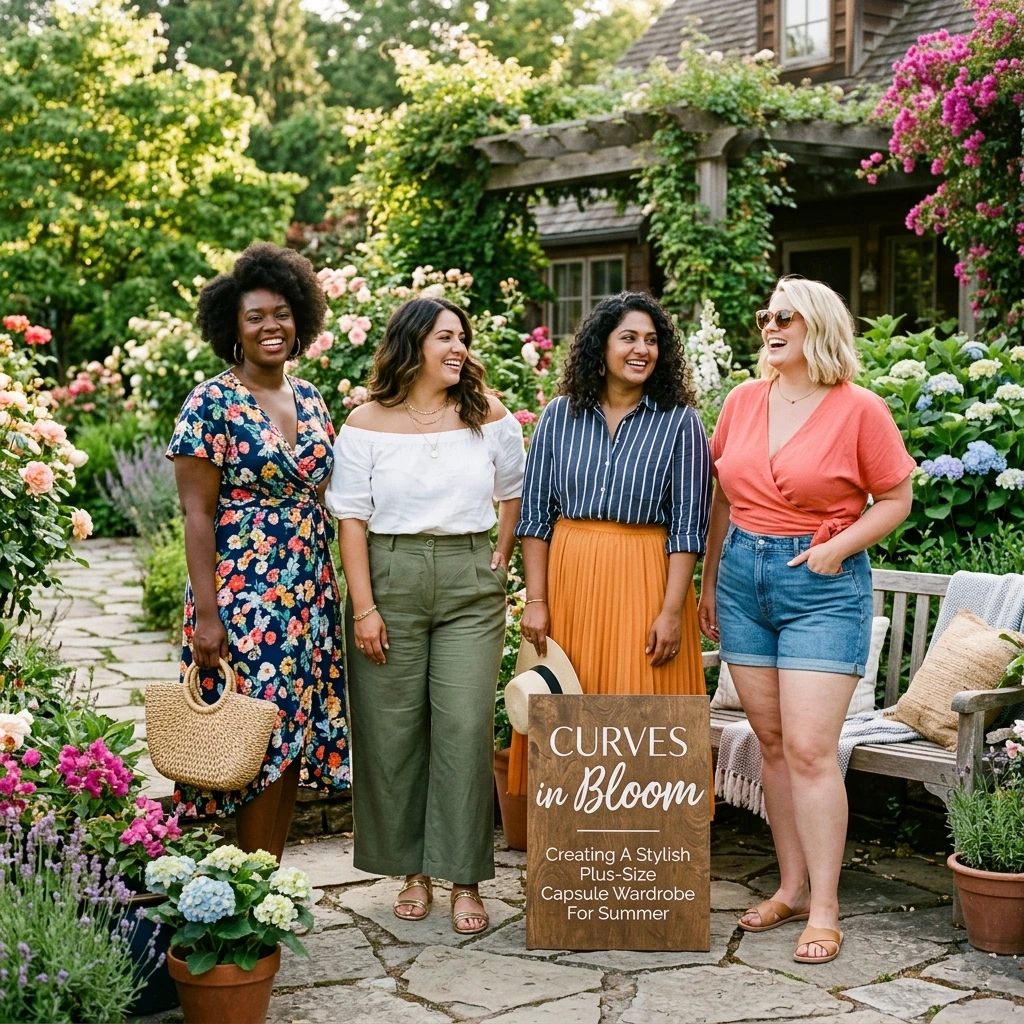 5 Curves In Bloom (Creating A Stylish Plus Size Capsule Wardrobe For Summer)