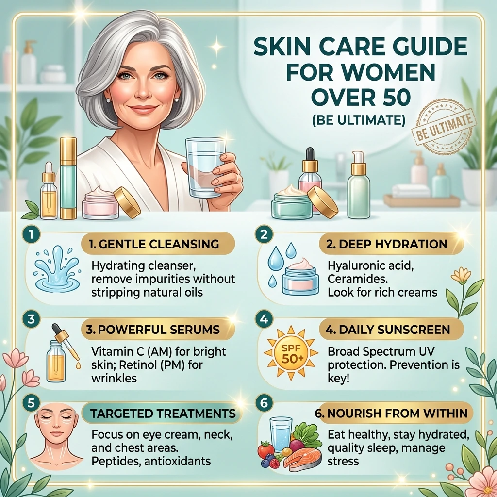 The Ultimate Skin Care Guide for Women Over 50