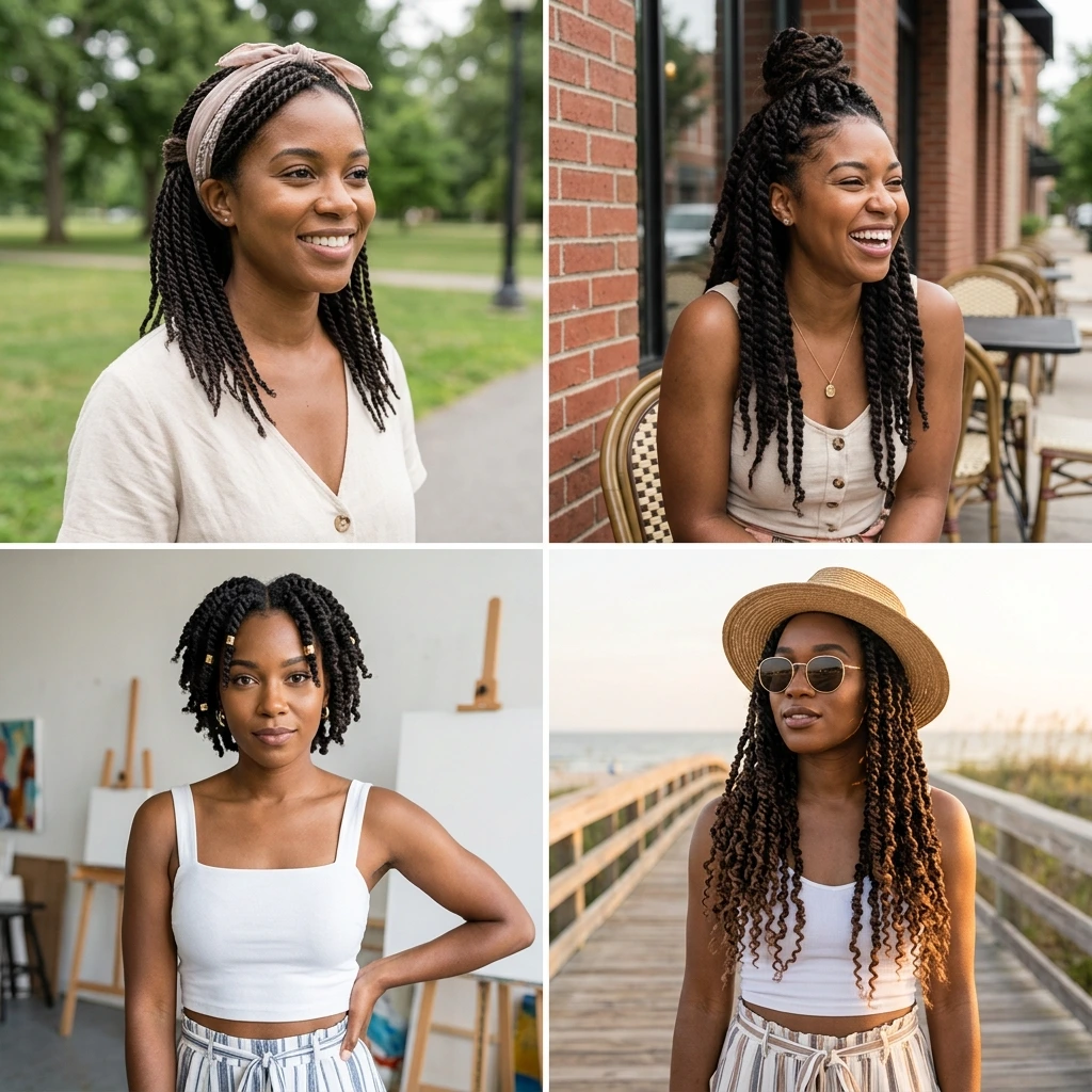 8 Low-Maintenance Twist Hairstyles To Try This Season