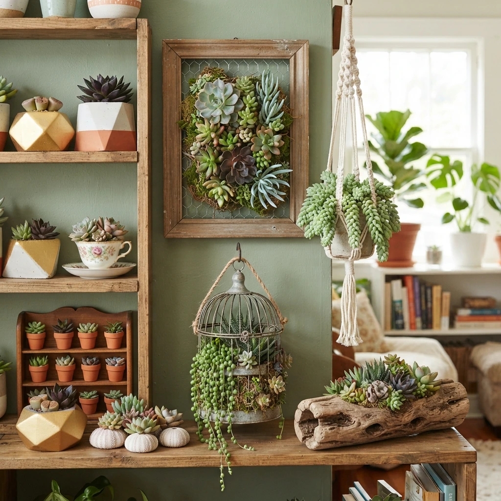 11 Unique Ways to Show Off Your Succulent Plants