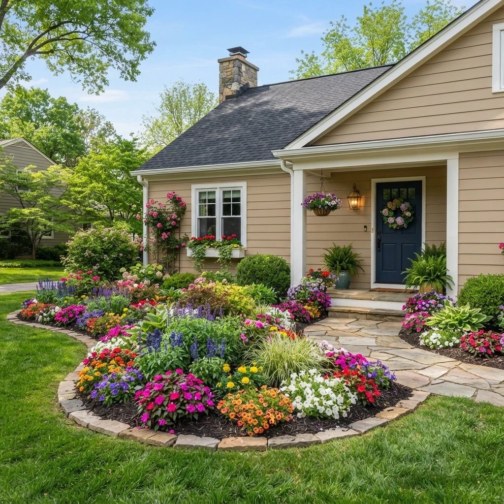 8 Front of House Flower Bed Ideas That’ll Add Color to Your Home