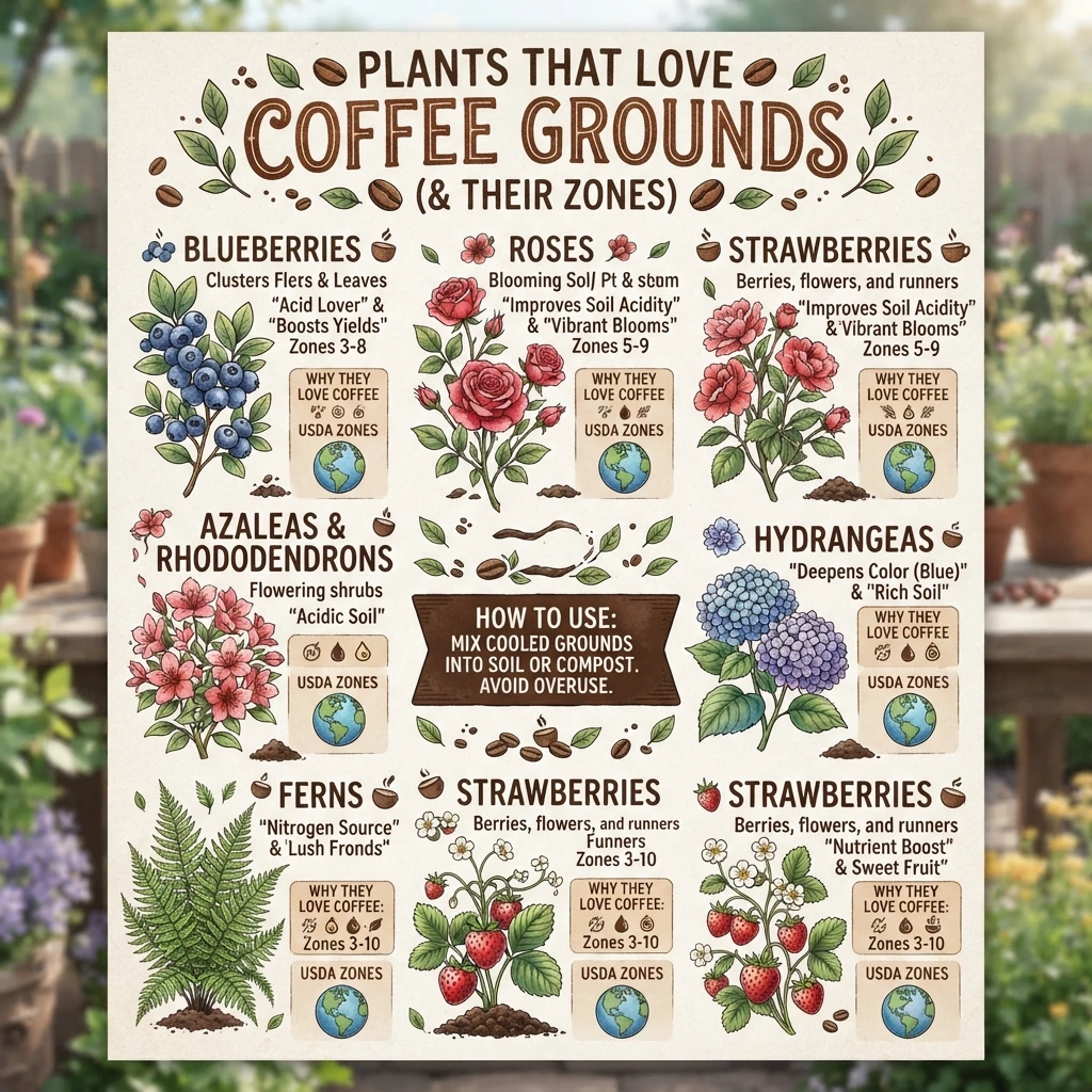 8 Plants That Love Coffee Grounds (& Their Zones)
