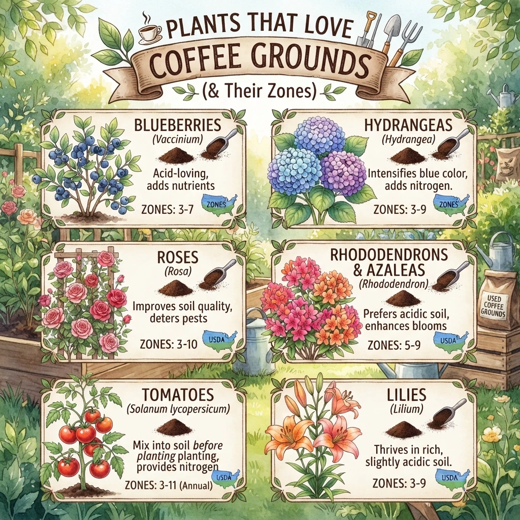 8 Plants That Love Coffee Grounds (& Their Zones)