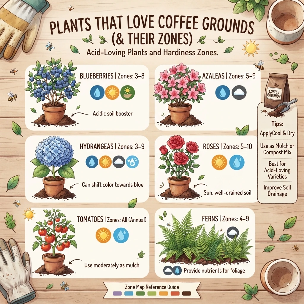 8 Plants That Love Coffee Grounds (& Their Zones)