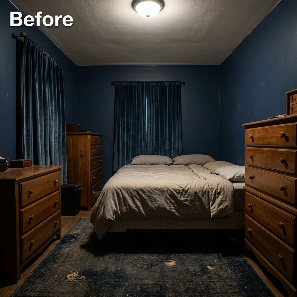 How to Make a Small Bedroom Feel Twice as Big on a Budget!