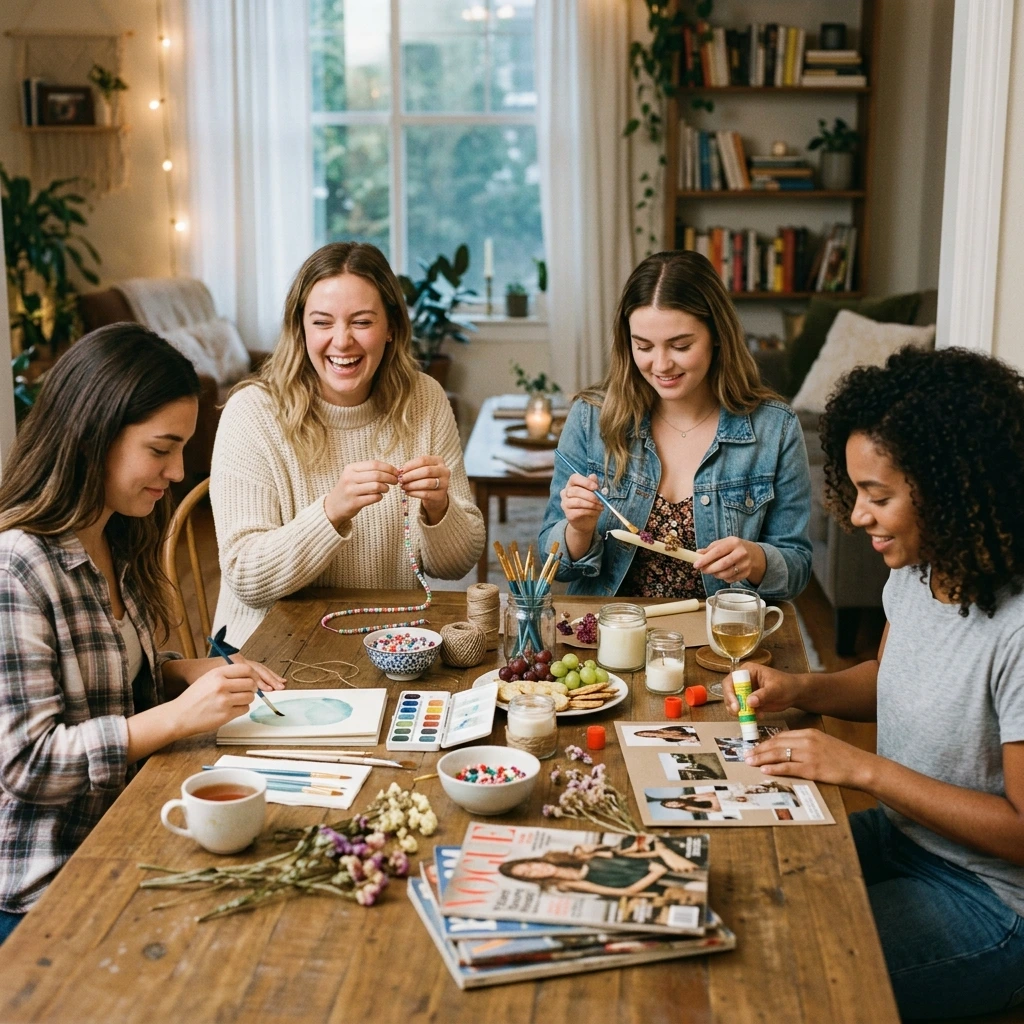 The Art of Connection: 5 Low-Stress Girls’ Night Craft Ideas