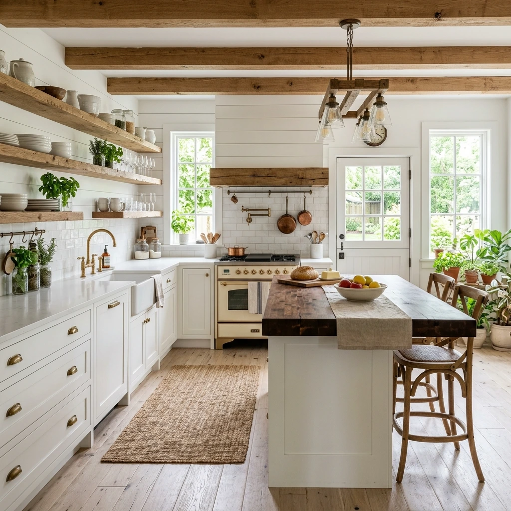 5 Rustic White Kitchen Ideas: Airy Country Vibe Today