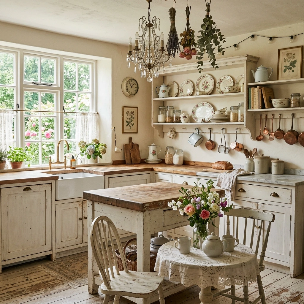 Shabby Chic Kitchen Ideas: Cozy Vintage Vibes Now