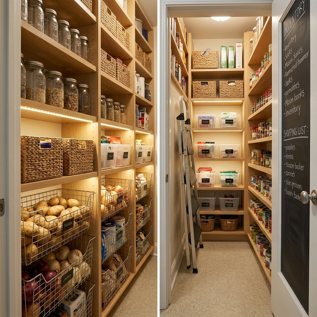 Walk in Pantry Ideas to Maximize Storage for Small Kitchens