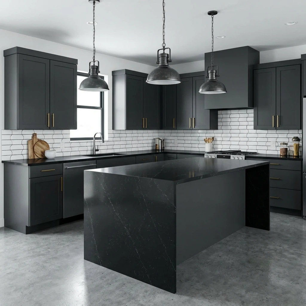 Black Kitchen Countertop Ideas for Bold Kitchens