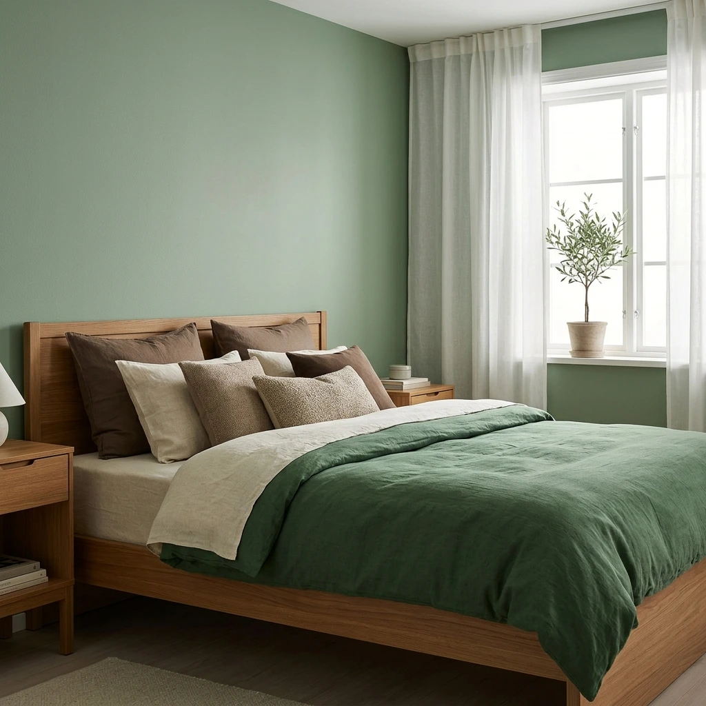 15 Green and Brown Bedroom Ideas for Serene Spaces