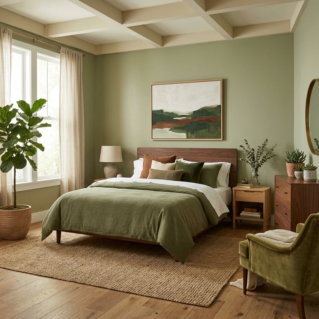 15 Green and Brown Bedroom Ideas for Serene Spaces