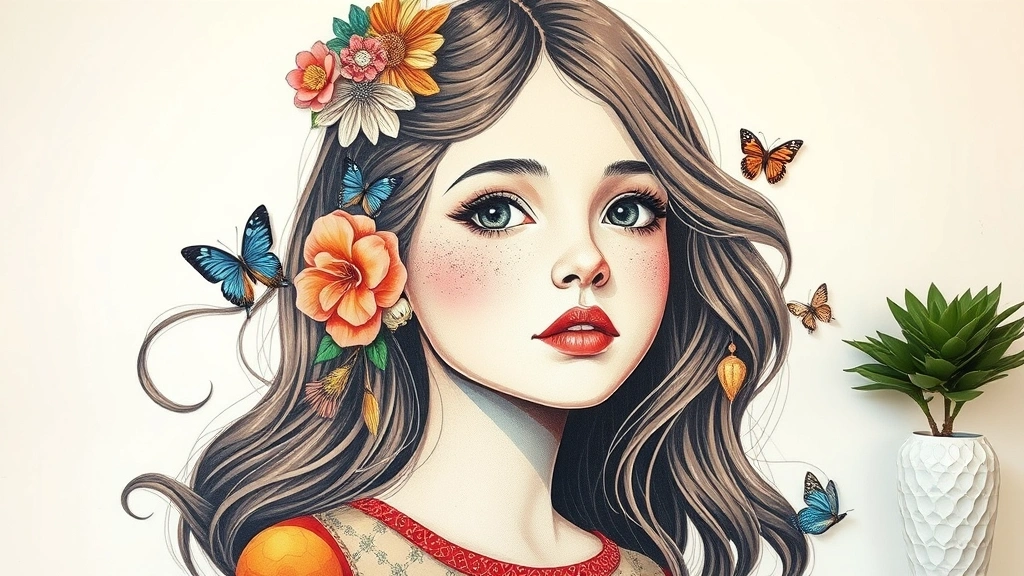 omnigen collage style girl portrait ar 1764829573628