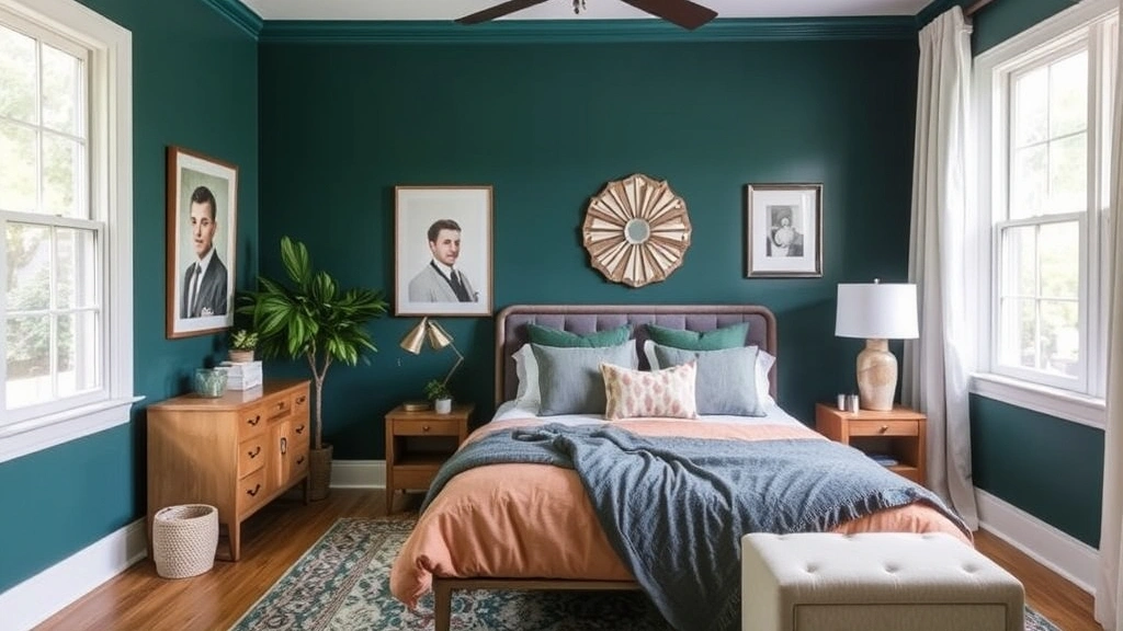 omnigen deep teal guest room paint 1769247041638