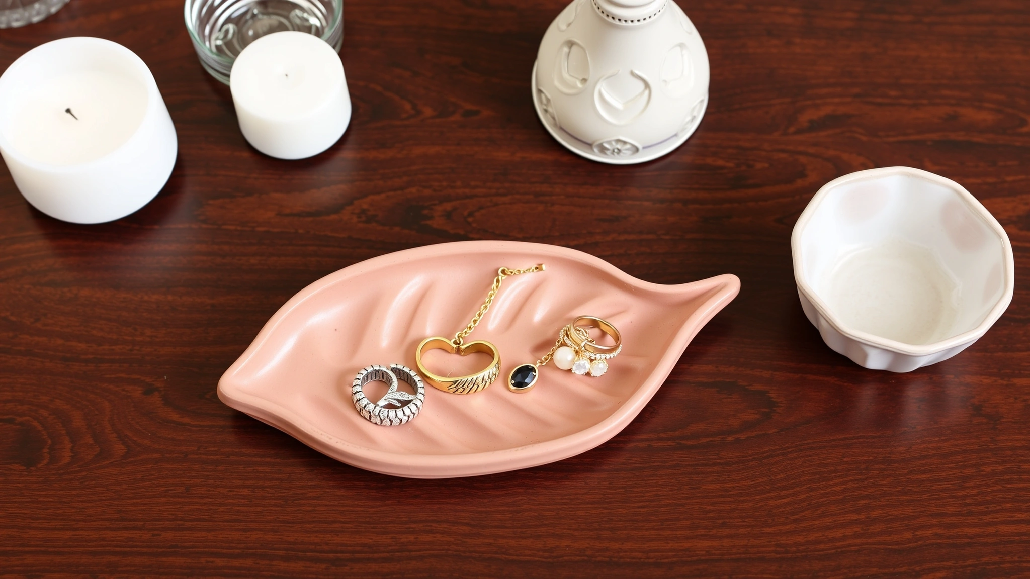 omnigen leaf shaped clay tray jewelry 1765533789805