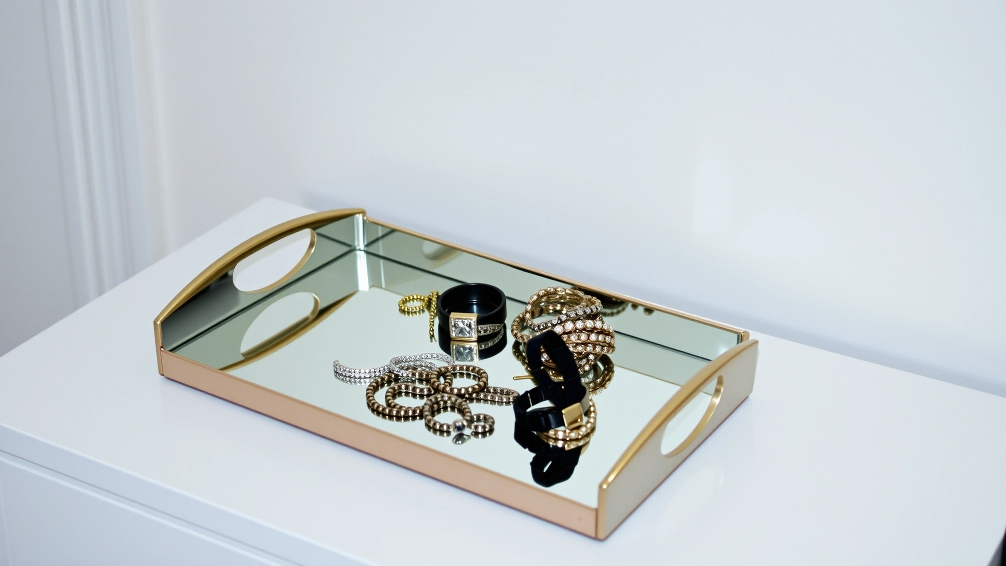 omnigen mirrored jewelry tray jewelry 1765533828189