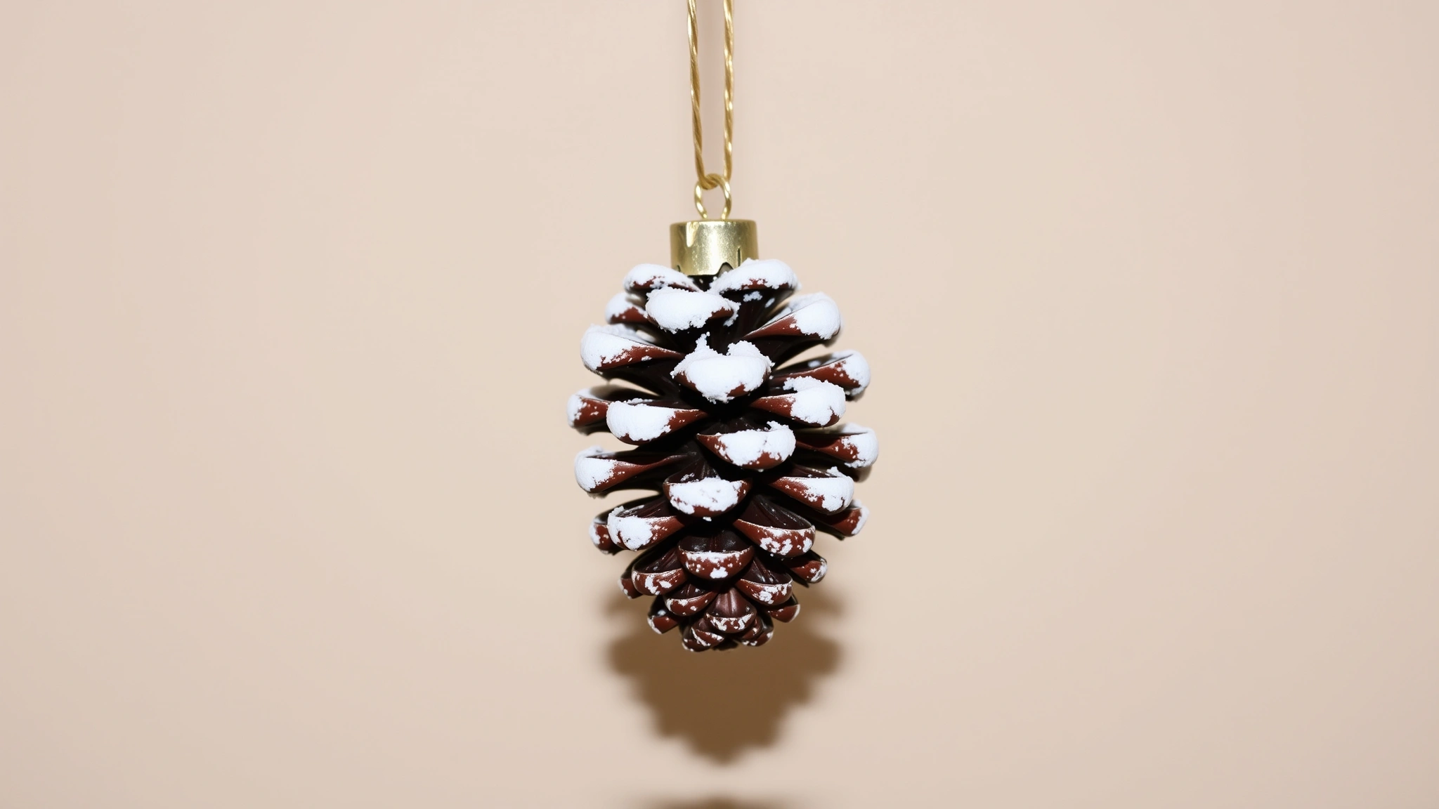 omnigen snowy pinecone ornament home d 1764952847925