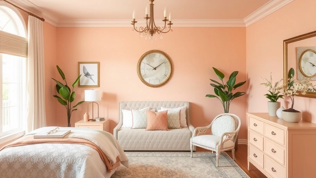 omnigen soft peach guest room paint 1769247035177