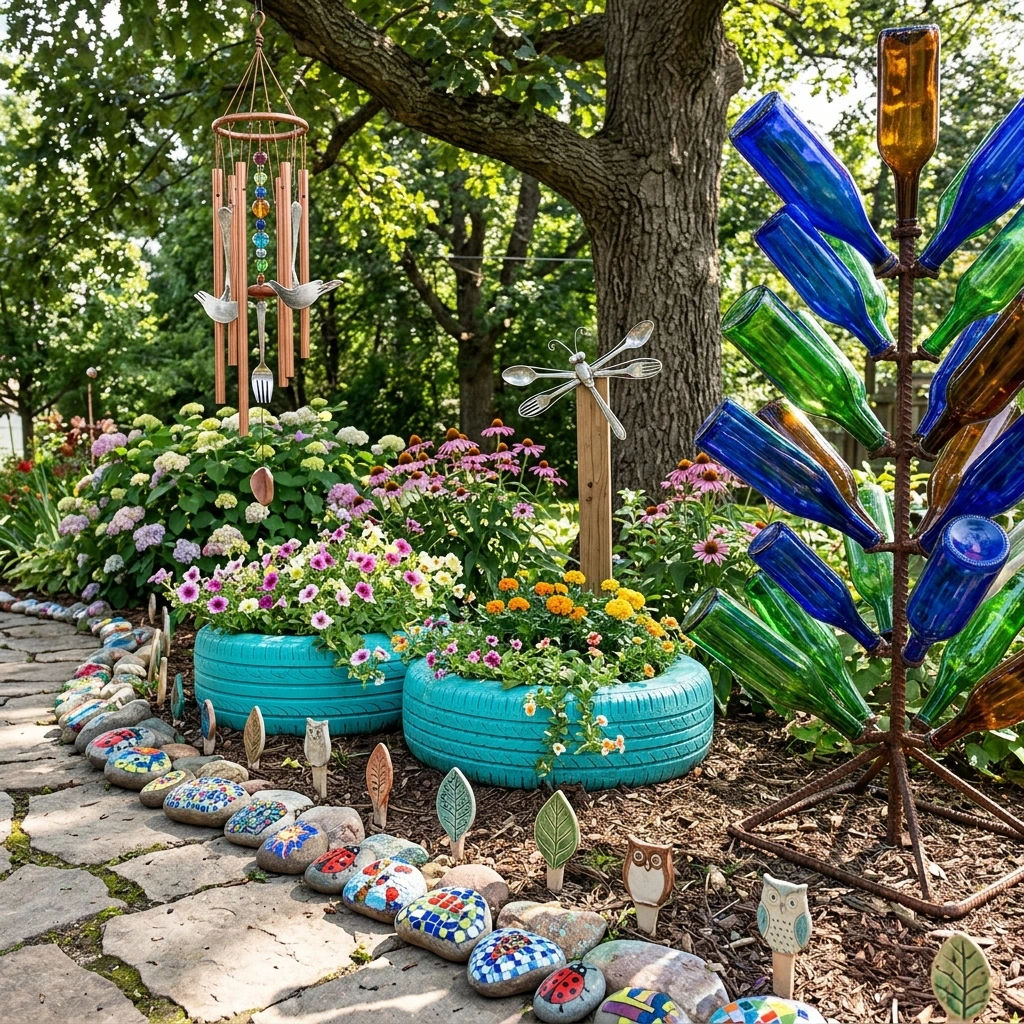 30 Creative DIY Yard Art Ideas You’ll Love To Craft