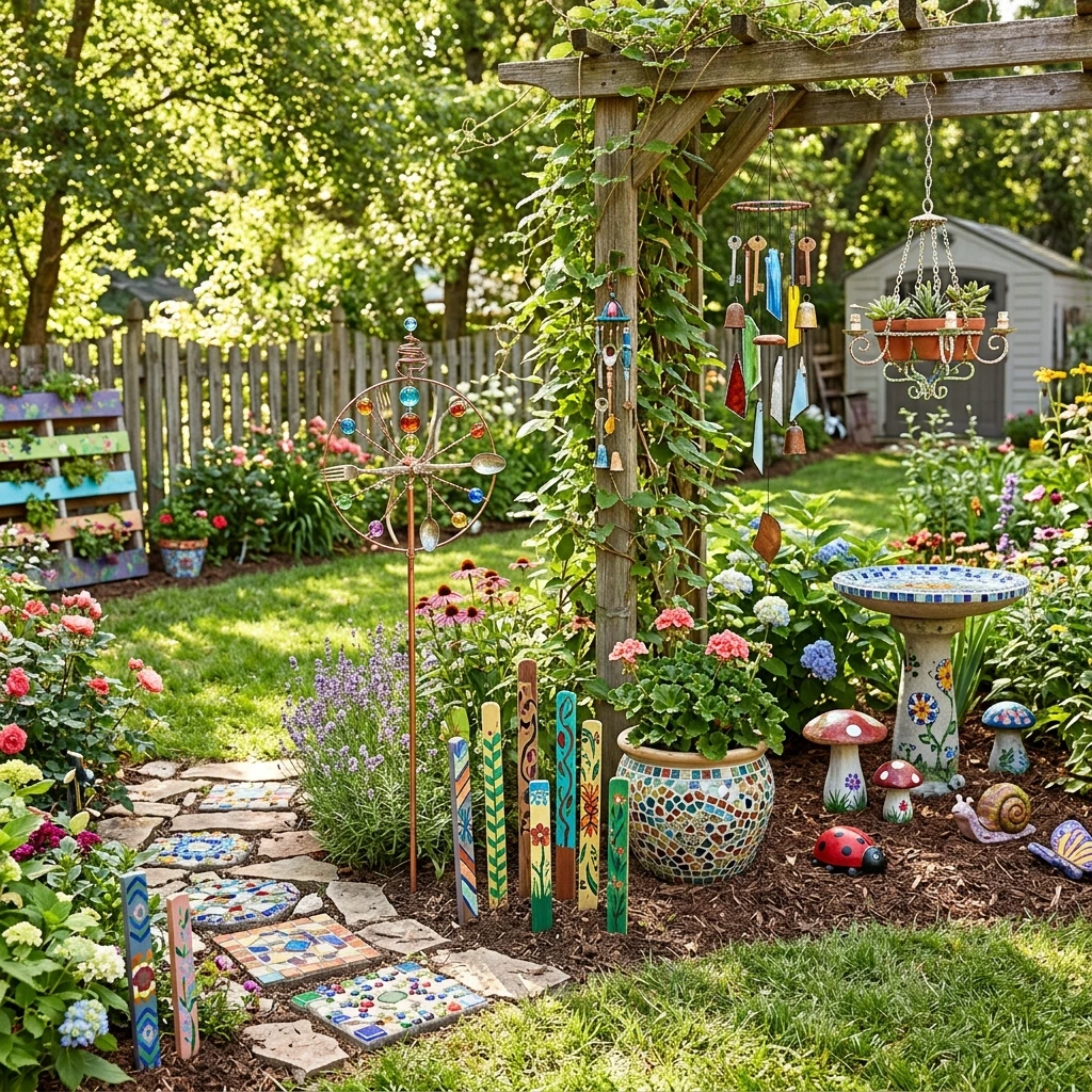30 Creative DIY Yard Art Ideas You’ll Love To Craft