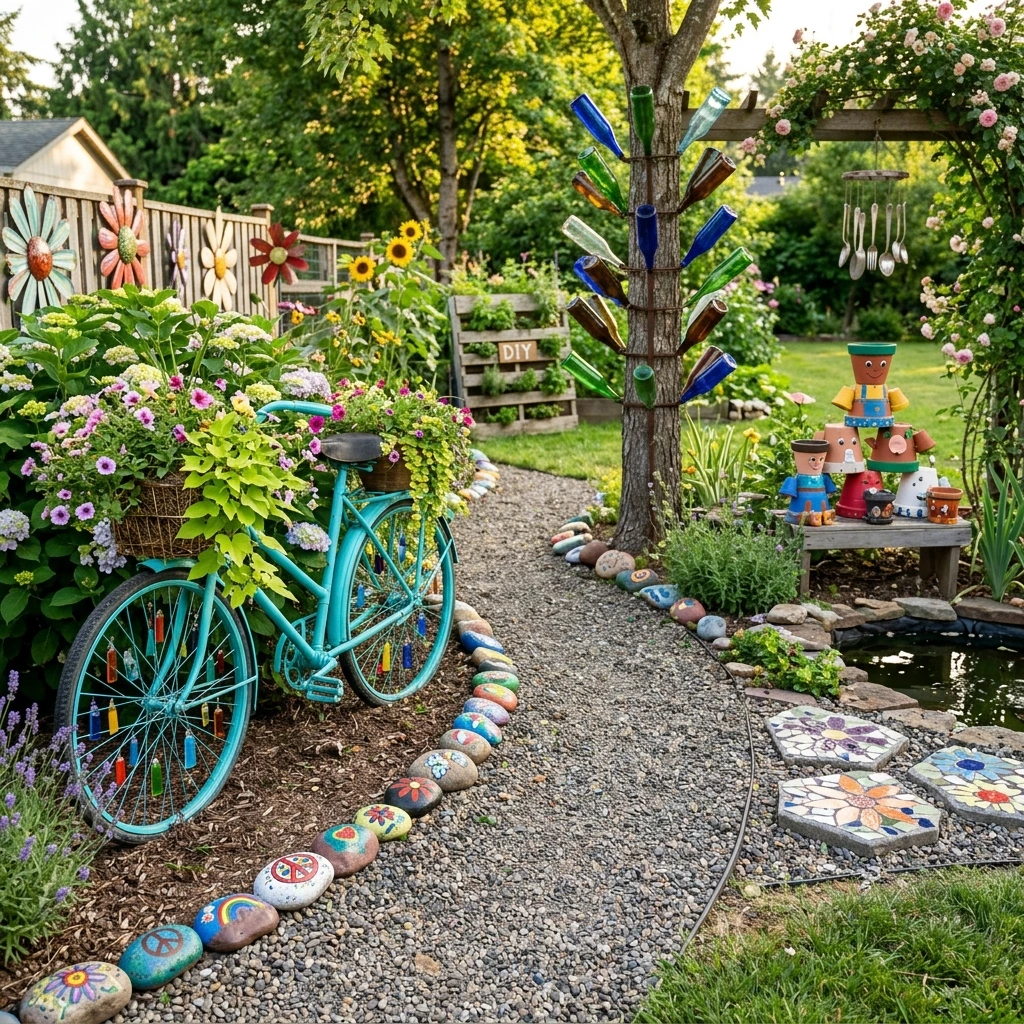 30 Creative DIY Yard Art Ideas You’ll Love To Craft