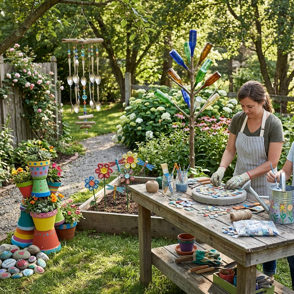 30 Creative DIY Yard Art Ideas You’ll Love To Craft